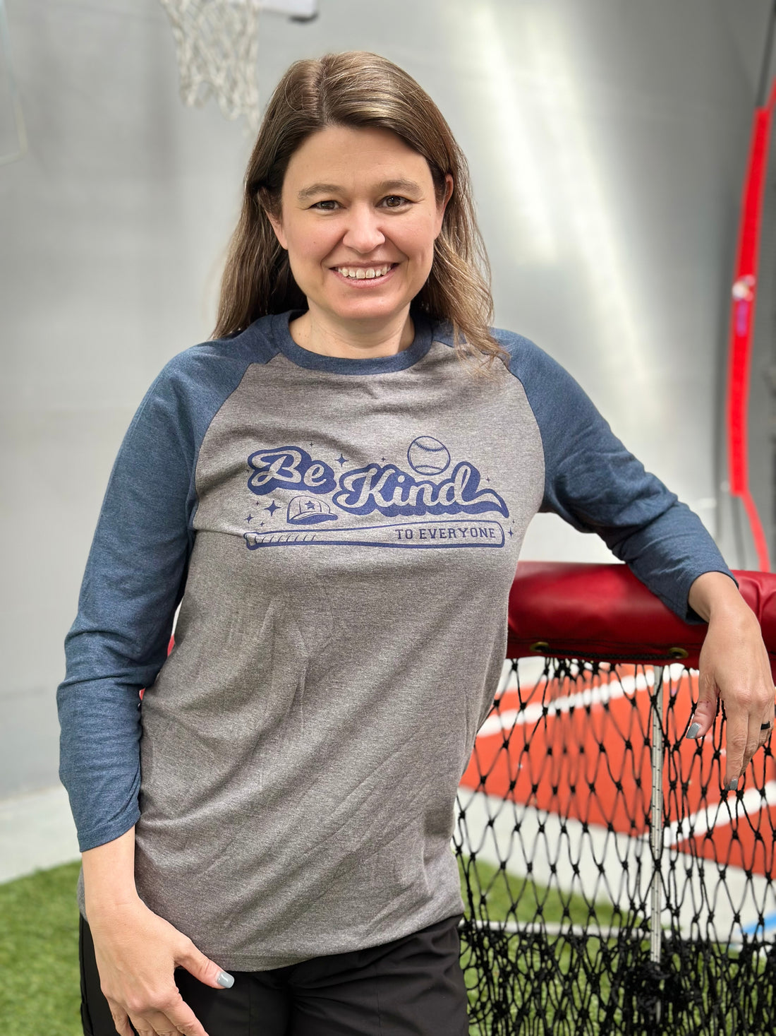 Baseball Be Kind to Everyone Raglan Tee