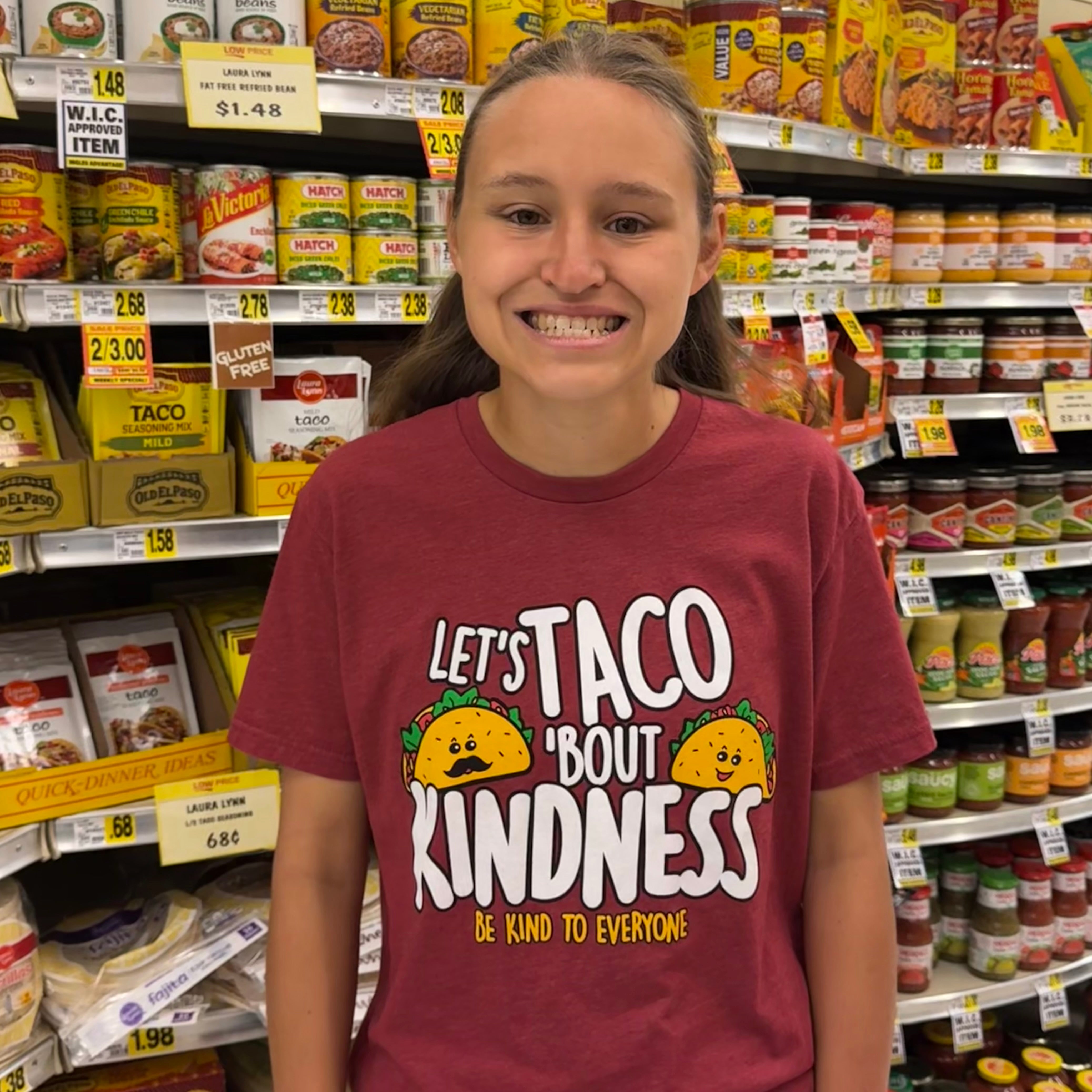 Let's TACO 'Bout Kindness Short-Sleeved Tee – Be Kind to Everyone
