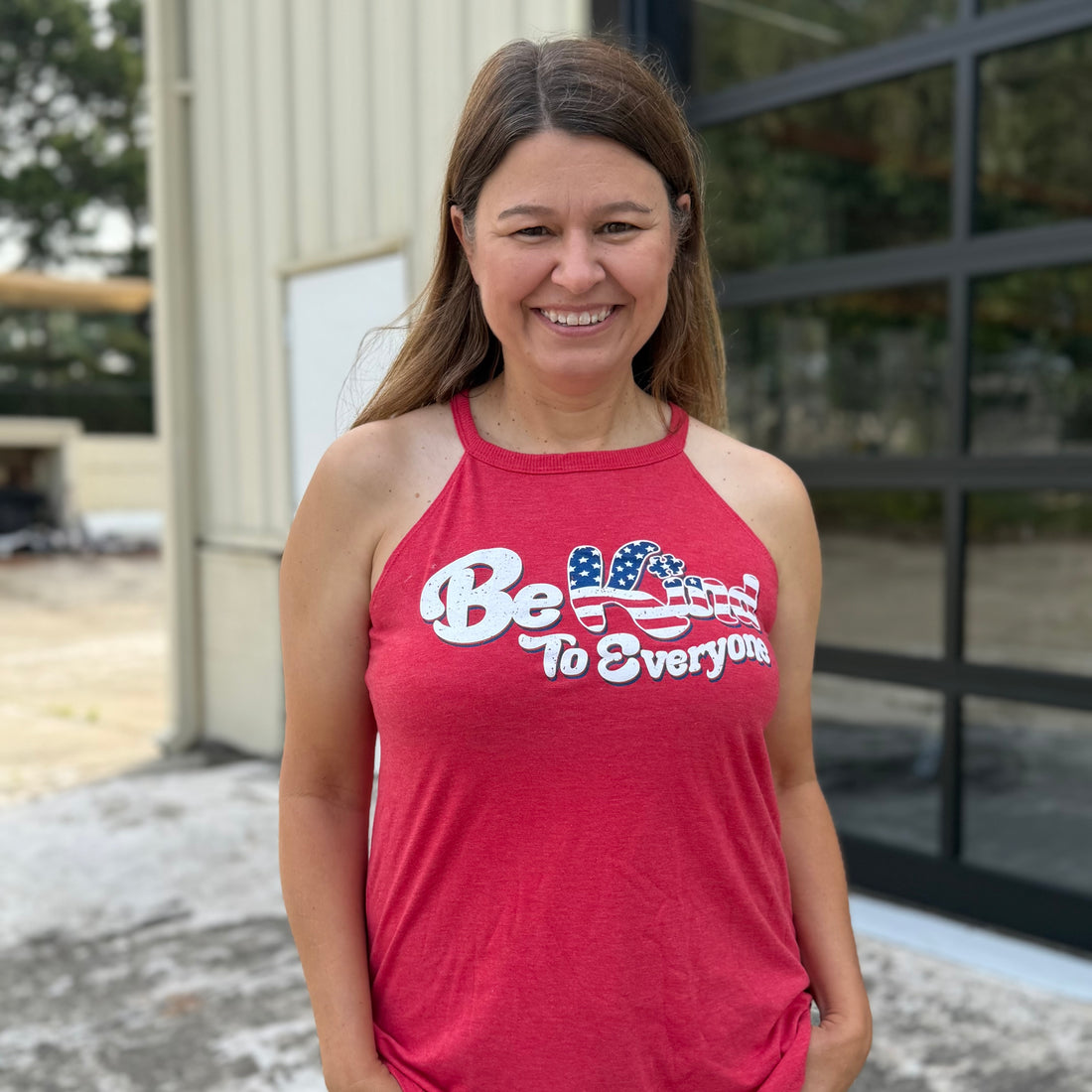 Red Rocker Tank - Be Kind to Everyone®
