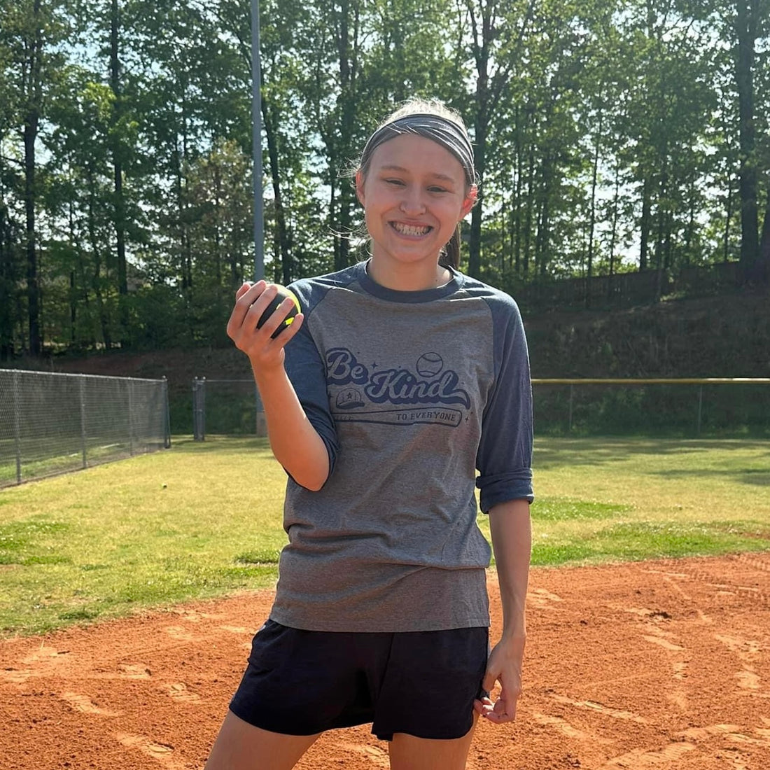 Baseball Be Kind to Everyone Raglan Tee