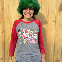 Christmas Raglan - Be Kind to Everyone® Tee