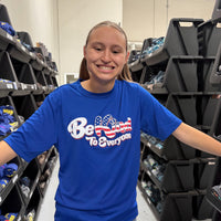 Adult Red, White and Blue Dri-Fit Short Sleeve Tee - Be Kind to Everyone®