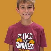YOUTH Let's TACO 'Bout Kindness Short-Sleeved Tee