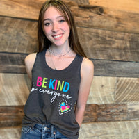 Adult Original Jordyn Be Kind to Everyone® tank top.
