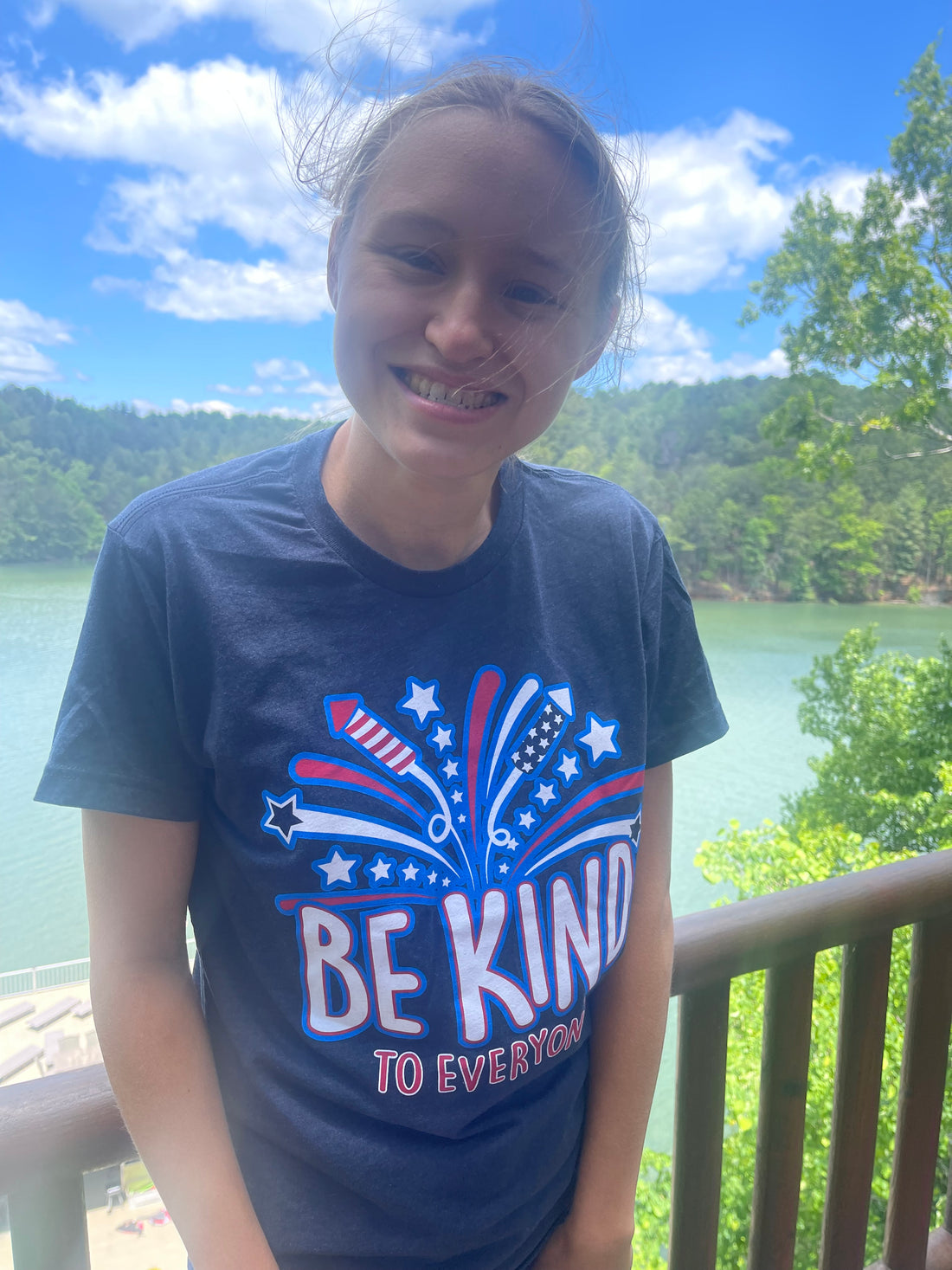 Celebrate Independence Day in style with our NEW July 4th Be Kind to Everyone® short-sleeved tee.