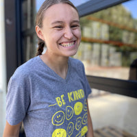 NEW All Smiles Short-Sleeved V-NECK Tee