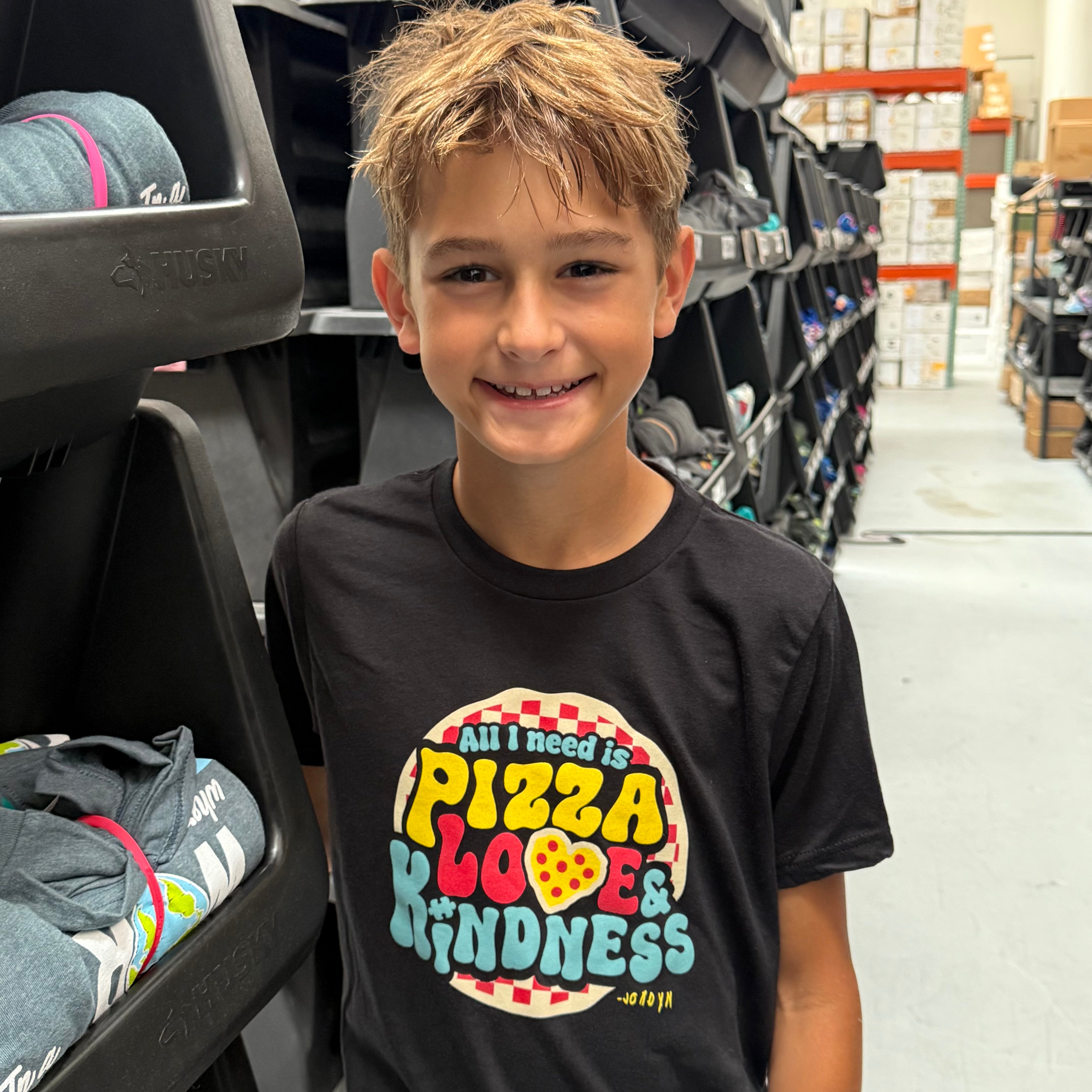 YOUTH Grey Hudson Be Kind to Everyone® Short Sleeve Shirt