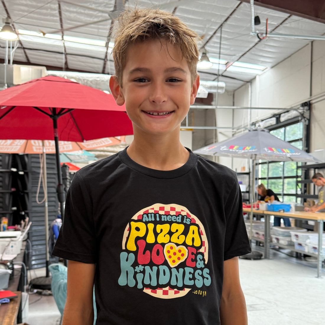 YOUTH Pizza, Love and Kindness Tee