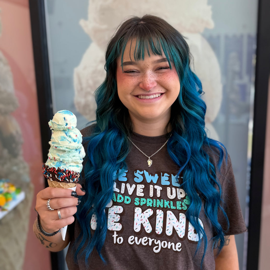 BROWN Ice Cream Tee - Be Kind to Everyone® Tee