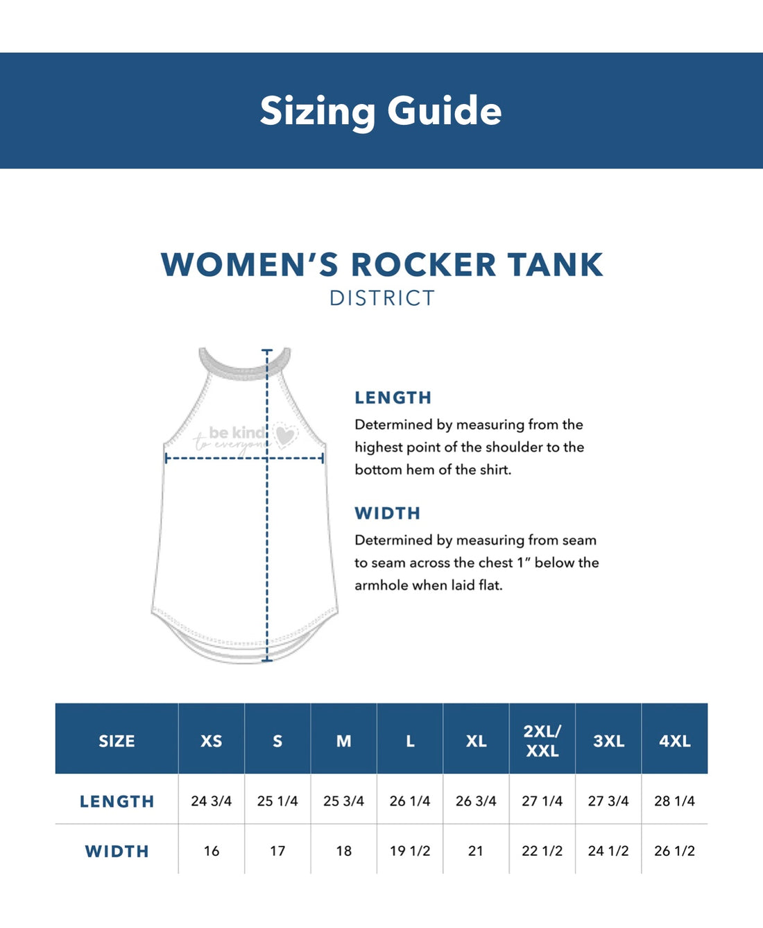 Red Rocker Tank - Be Kind to Everyone®