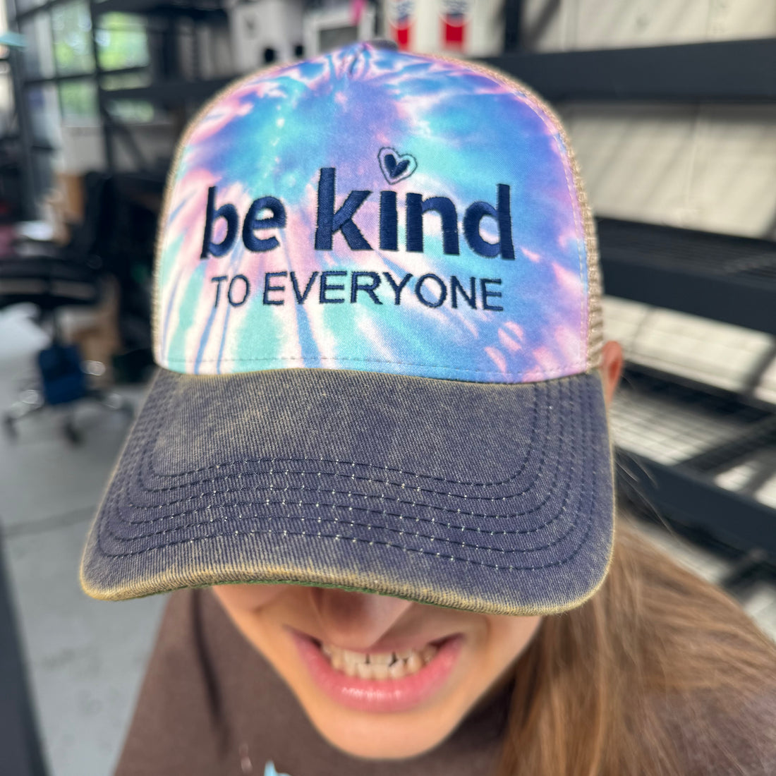 Vintage Tie Dye Trucker Hat - Be Kind to Everyone®