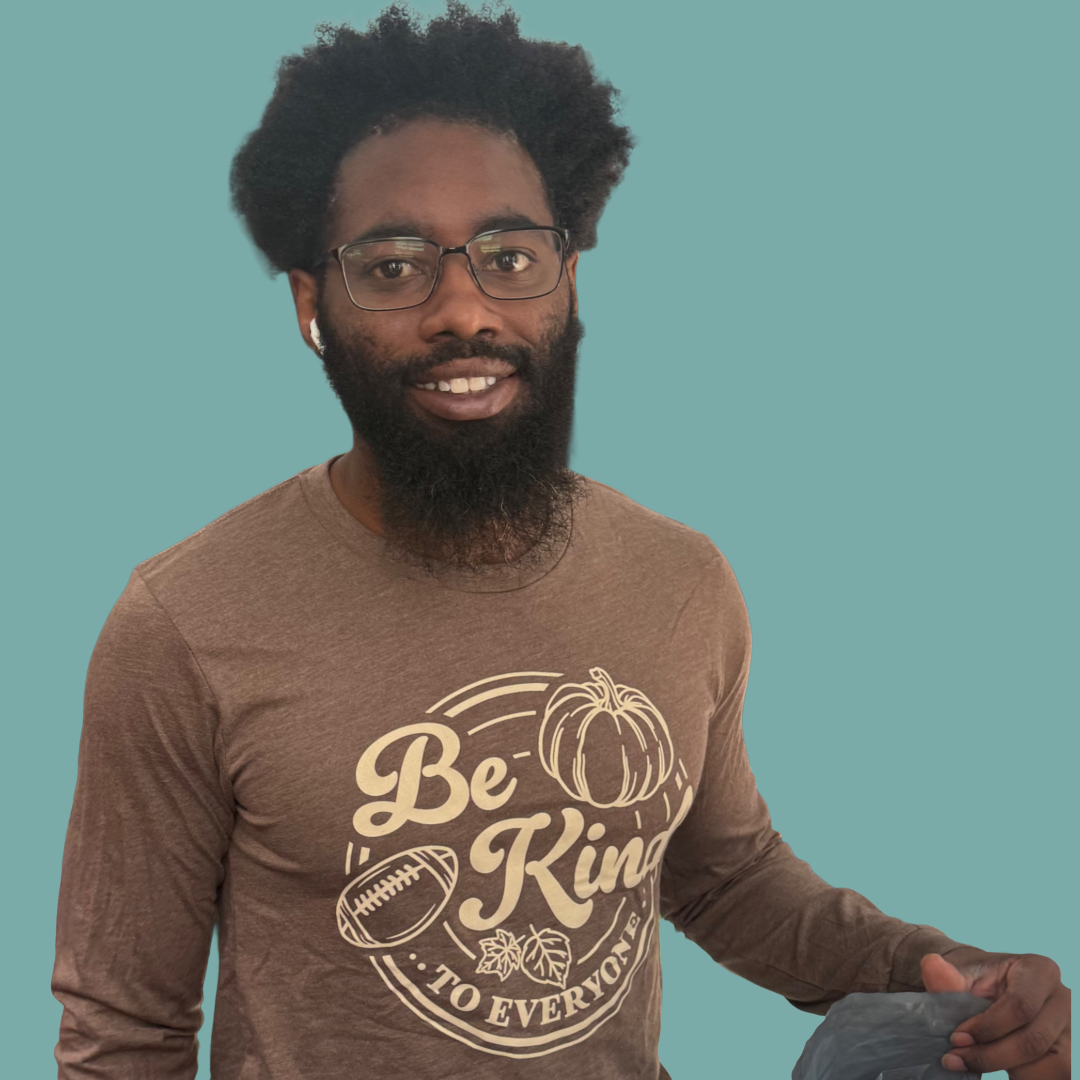 Long Sleeve Fall Tee - Footballs, Pumpkins and Be Kind to Everyone