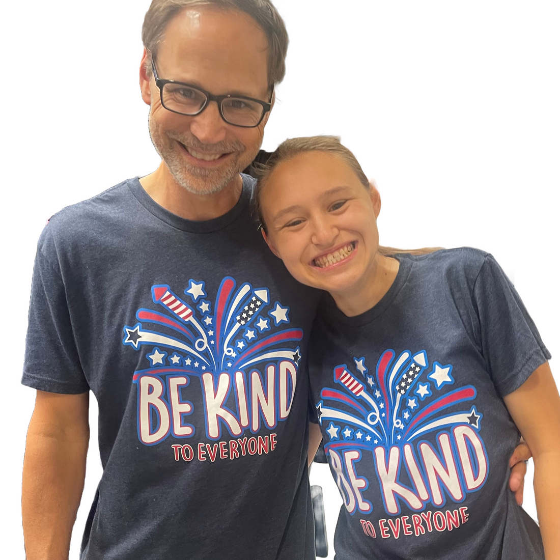 ADULT Navy 4th of July Short Sleeve Tee