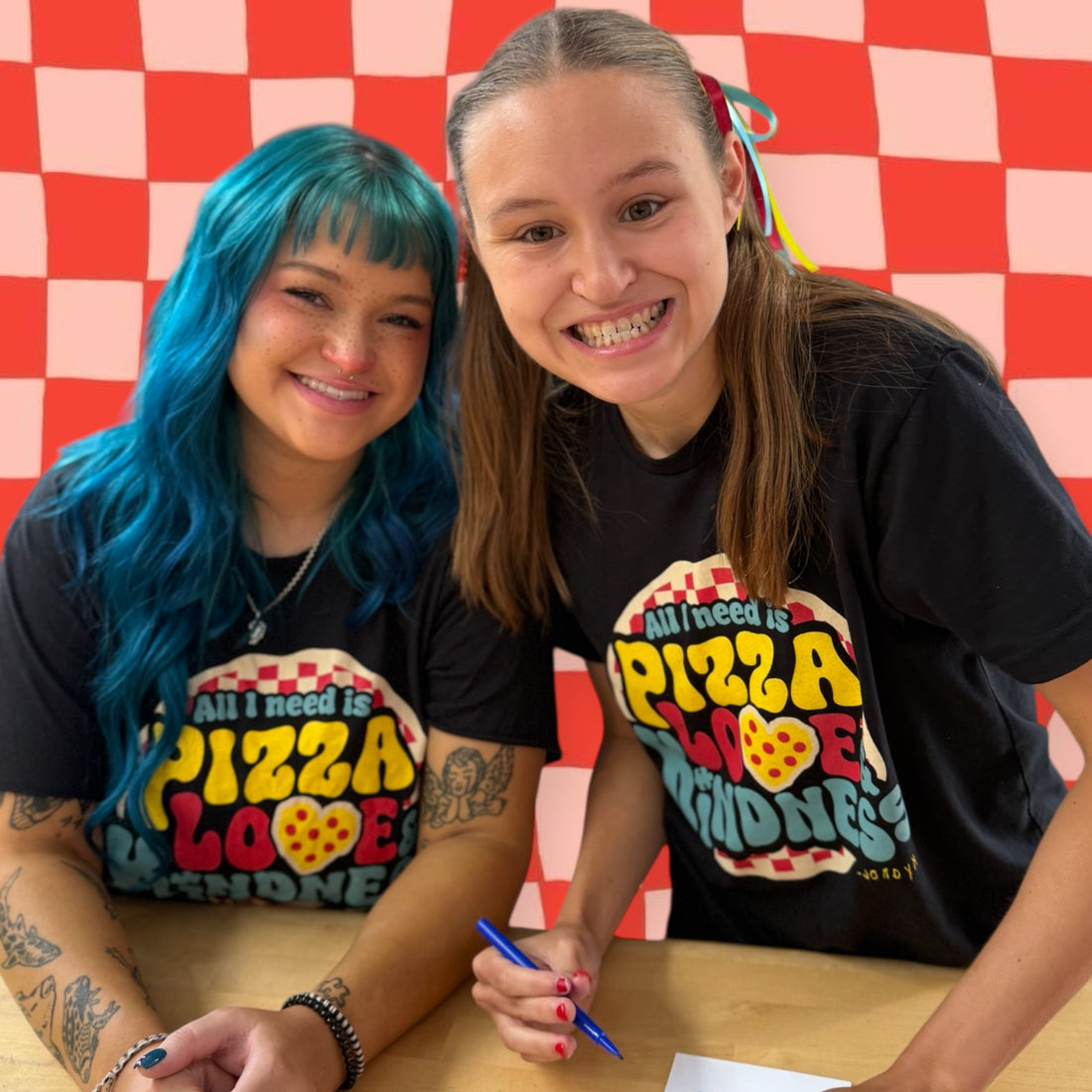 Pizza, Love and Kindness Tee