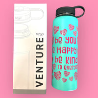 Mint 40 oz Steel Bottle - Be You, Be Happy, Be Kind to Everyone