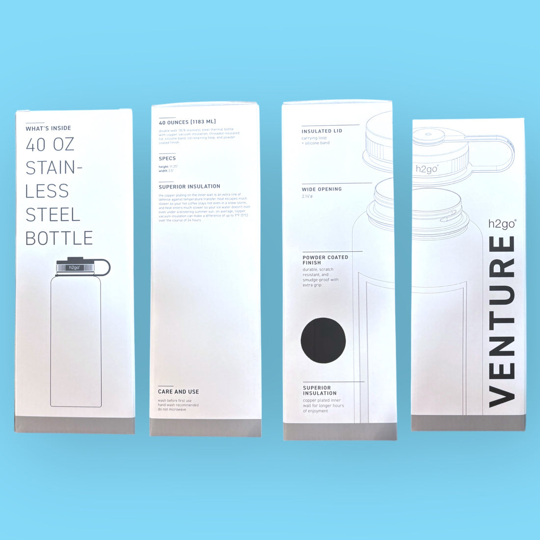 Mint 40 oz Steel Bottle - Be You, Be Happy, Be Kind to Everyone