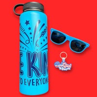 4th of July 40 oz Steel Bottle and Sunglasses - Be Kind to Everyone®