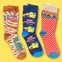 NEW 3 Pair FOOD Sock Pack - Be Kind to Everyone®