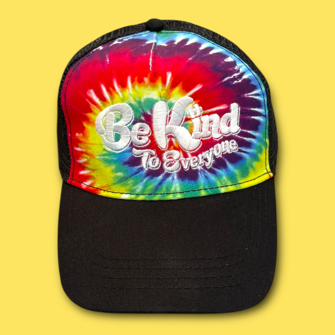 Bright Tie Dye Trucker Hat - Be Kind to Everyone®