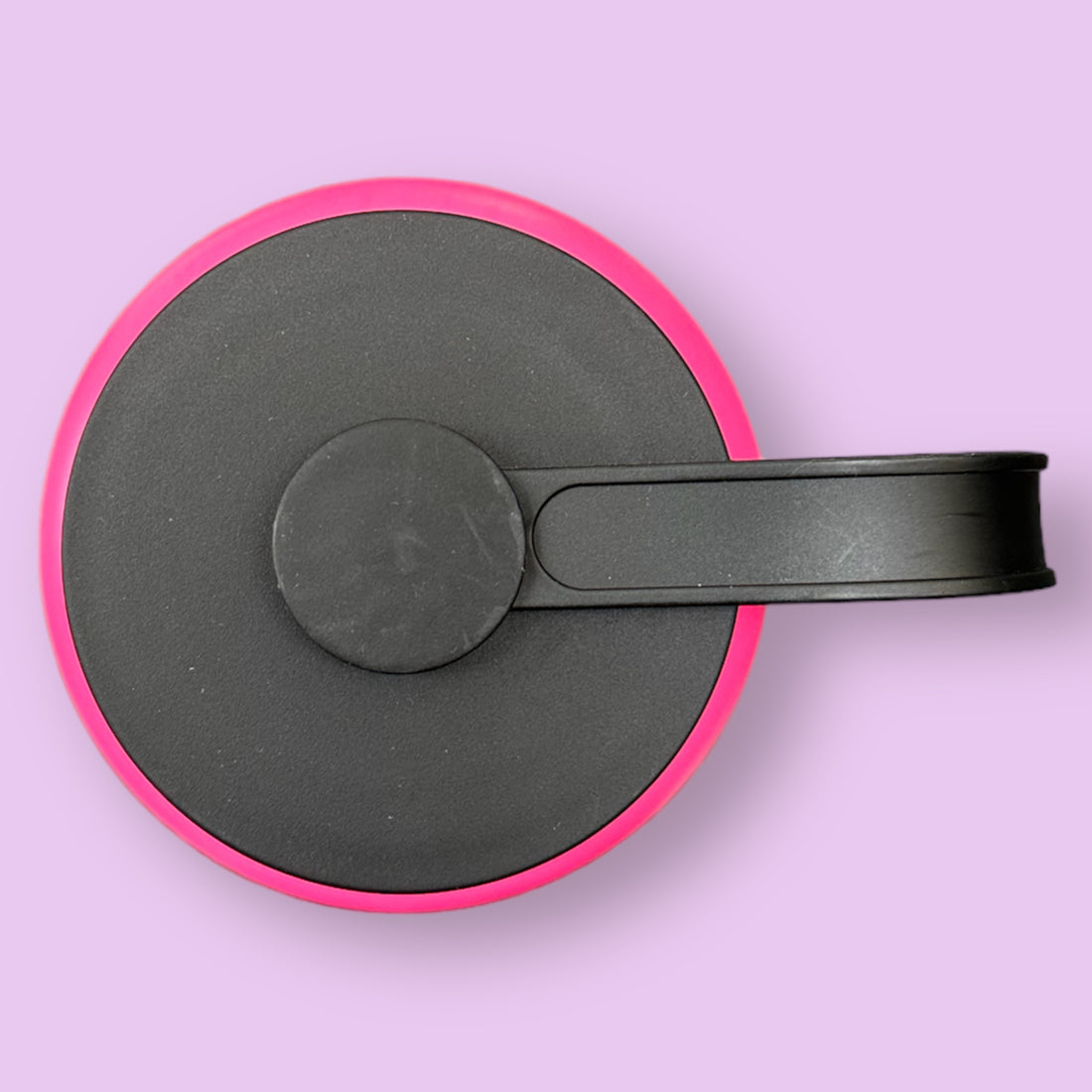 Our Pink TEACH Kindness 40-oz steel bottle features an insulated lid with carrying loop and silicone band.