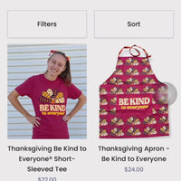 Turkey Sweatshirt - Thanksgiving Be Kind to Everyone® Crewneck