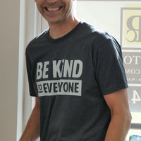 Ben, wearing a large in our "Hudson" Be Kind to Everyone® short-sleeve shirt.