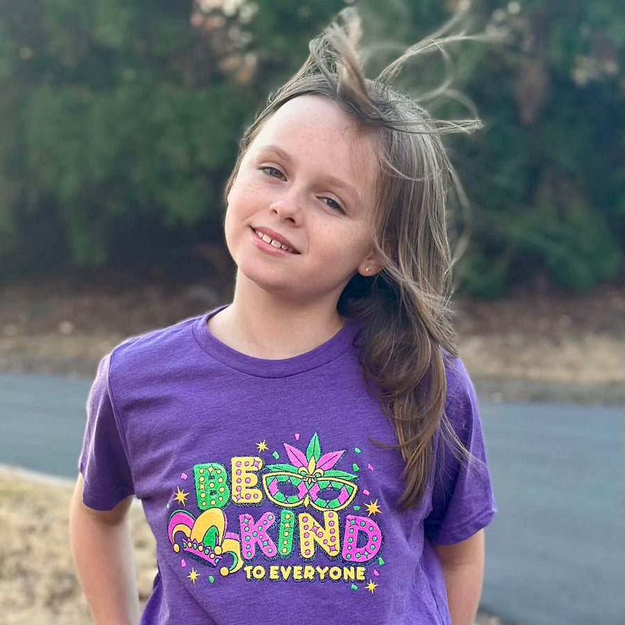 YOUTH Mardi Gras Be Kind to Everyone® Tee