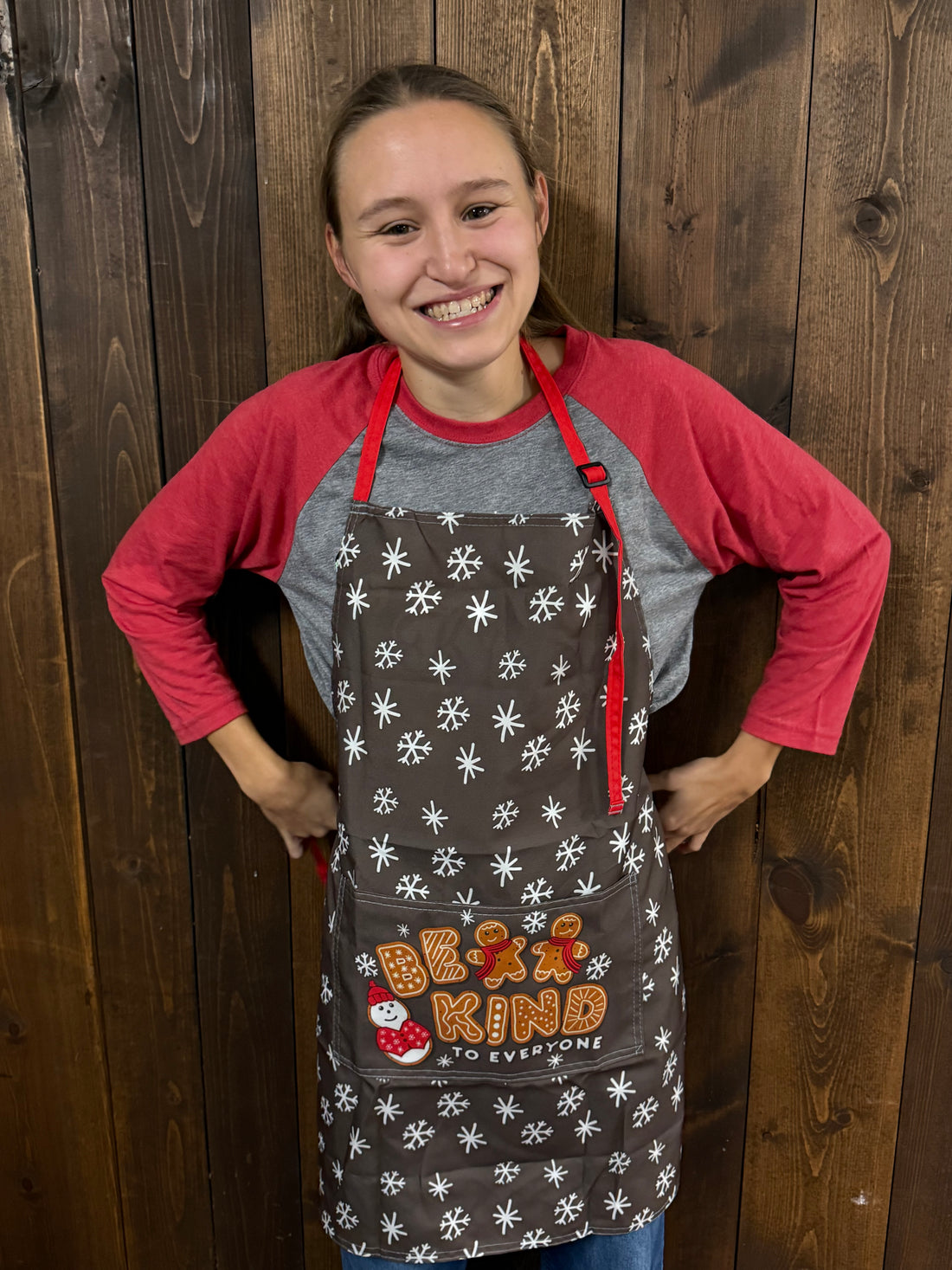 Gingerbread Apron - Be Kind to Everyone