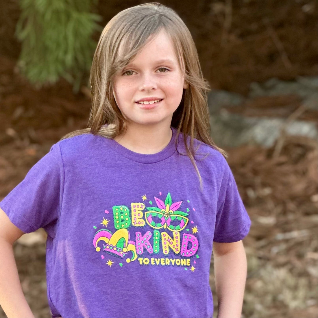 YOUTH Mardi Gras Be Kind to Everyone® Tee