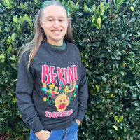 Reindeer Sweatshirt - Be Kind to Everyone® Crewneck