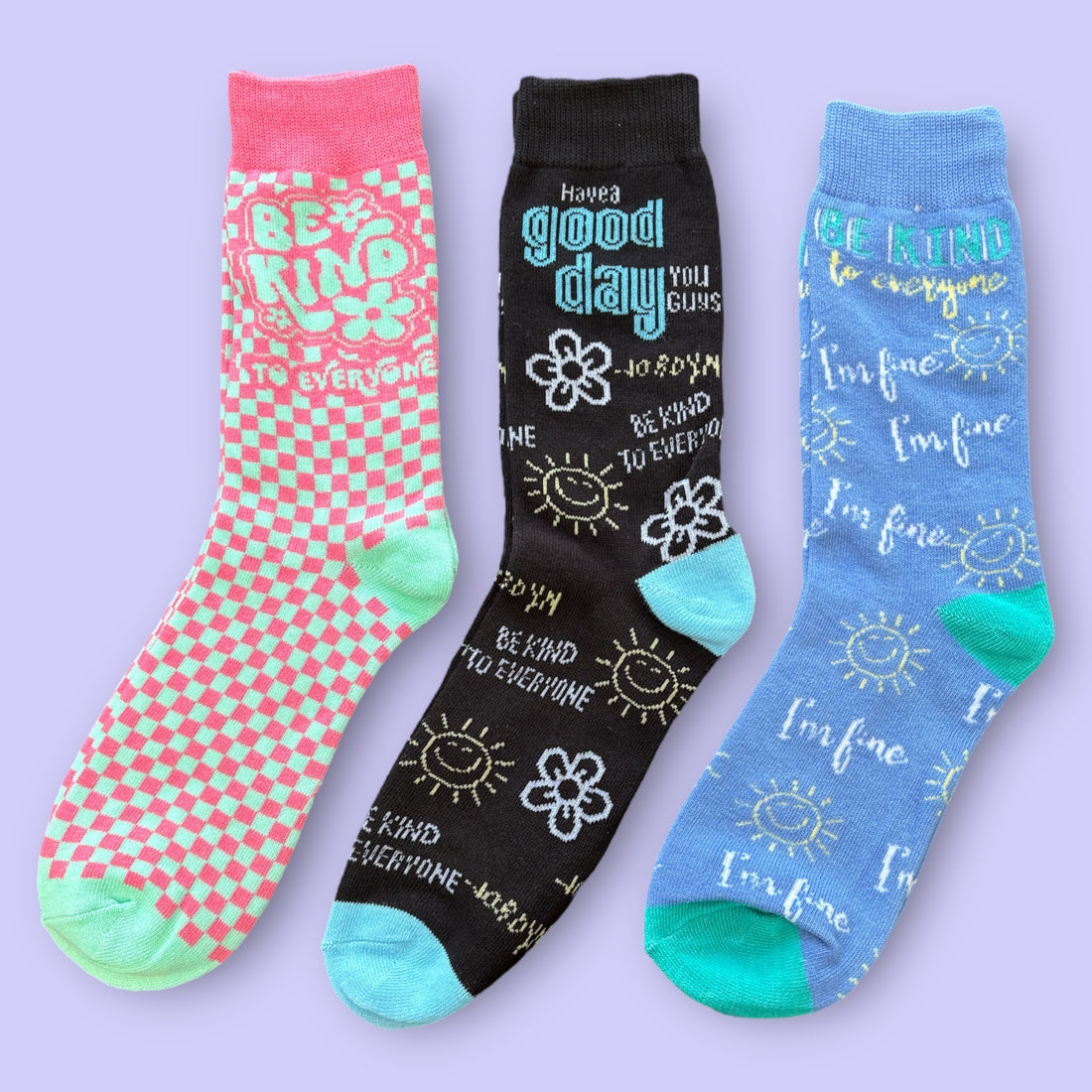 3 Pair Sock Pack - Be Kind to Everyone®