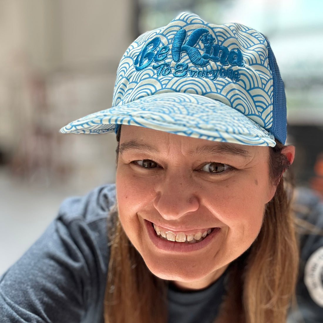 Blue Summer Hat - Be Kind to Everyone®