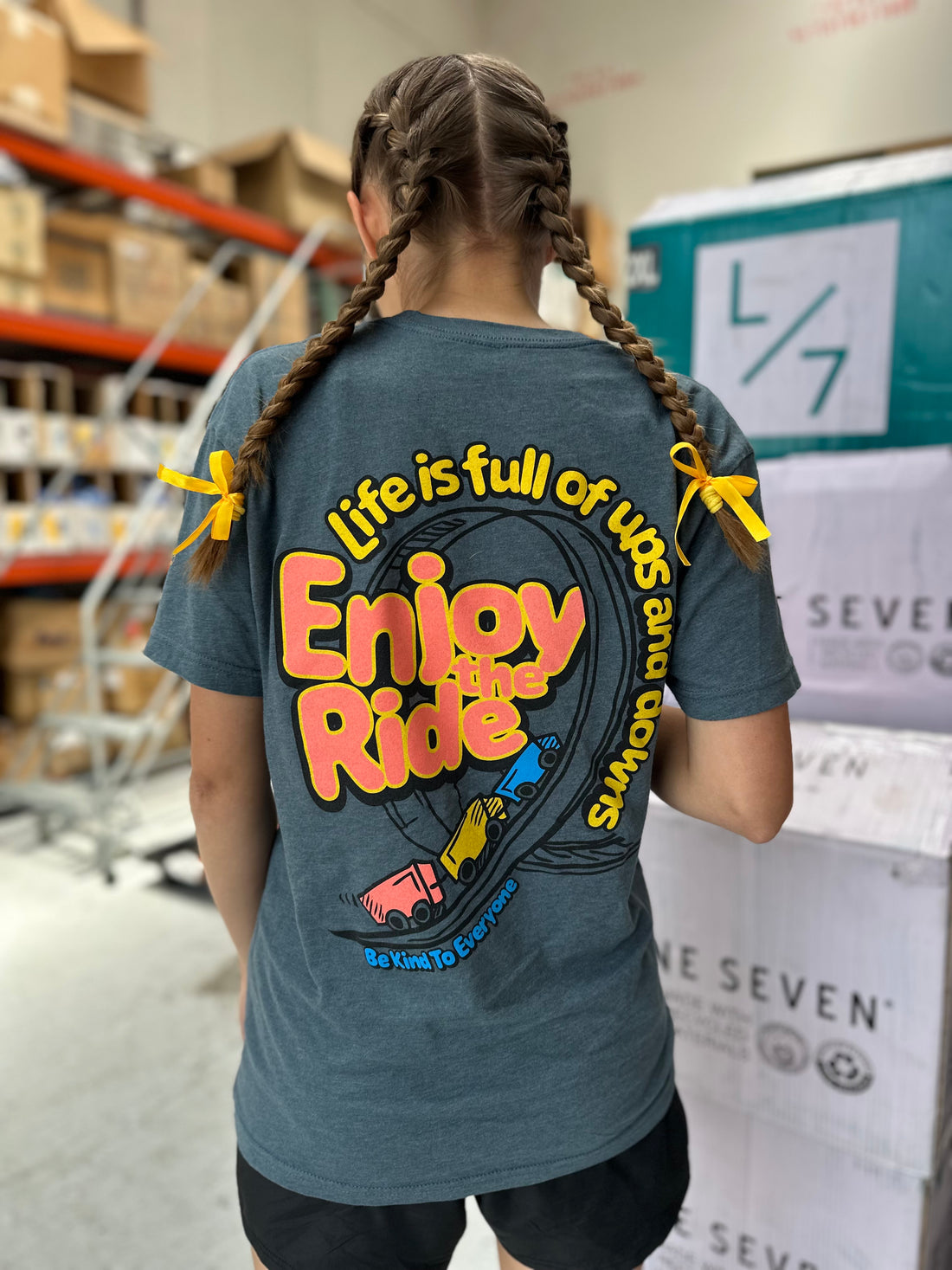 Enjoy the Ride Roller Coaster Tee - Be Kind to Everyone®