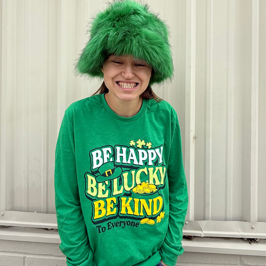 LONG St Patrick's Day Be Kind to Everyone Tee