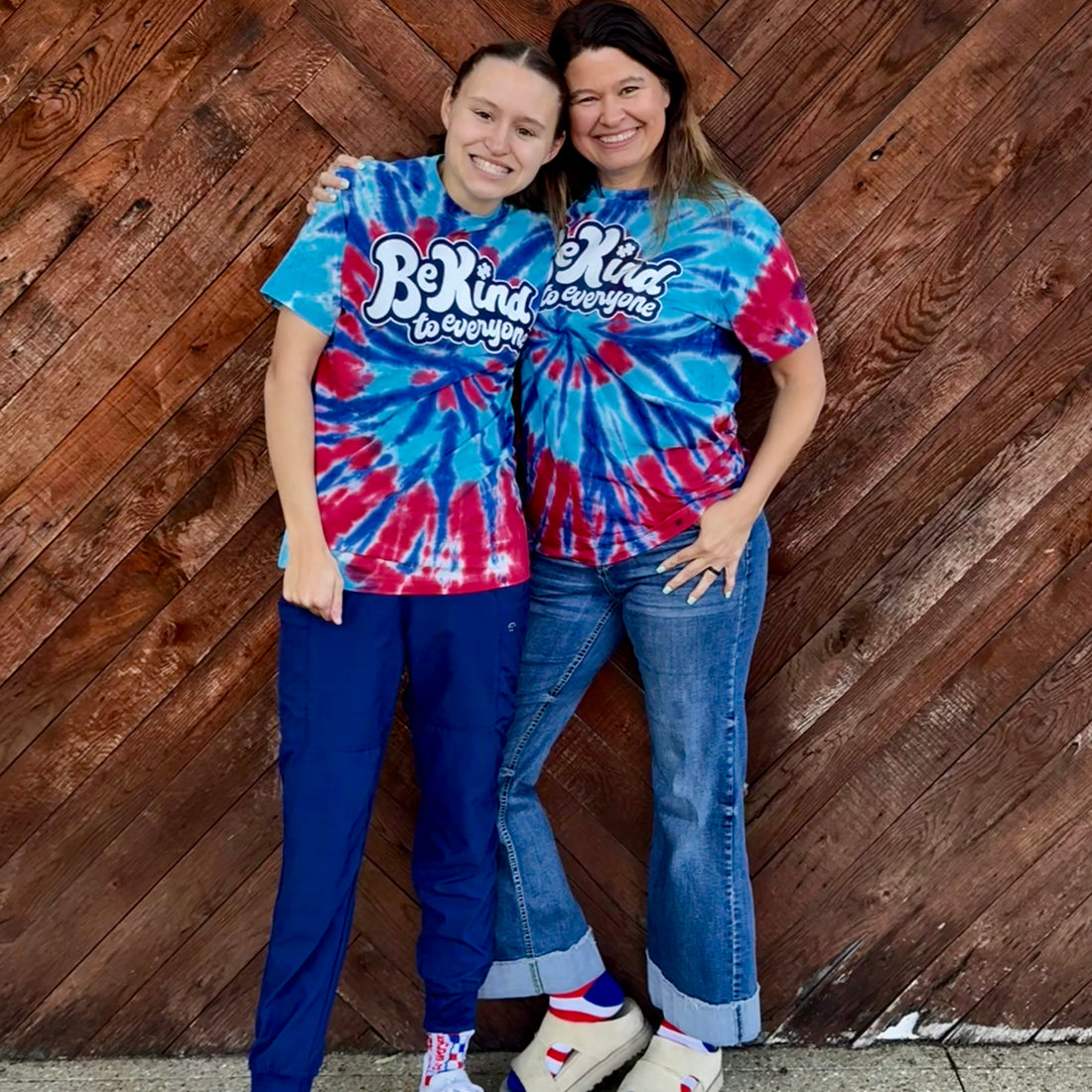 Tie Dye - Red White & Blue Tee