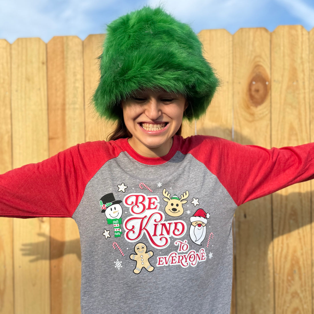 Christmas Raglan - Be Kind to Everyone® Tee