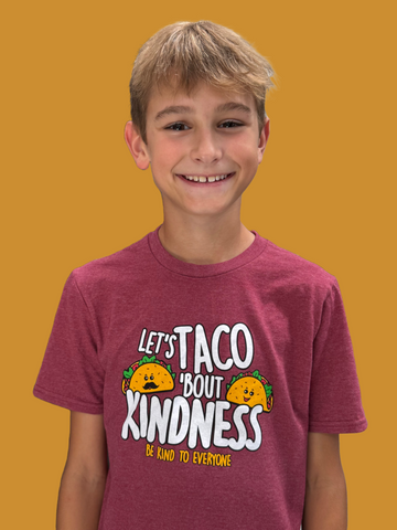 YOUTH Let's TACO 'Bout Kindness Short-Sleeved Tee