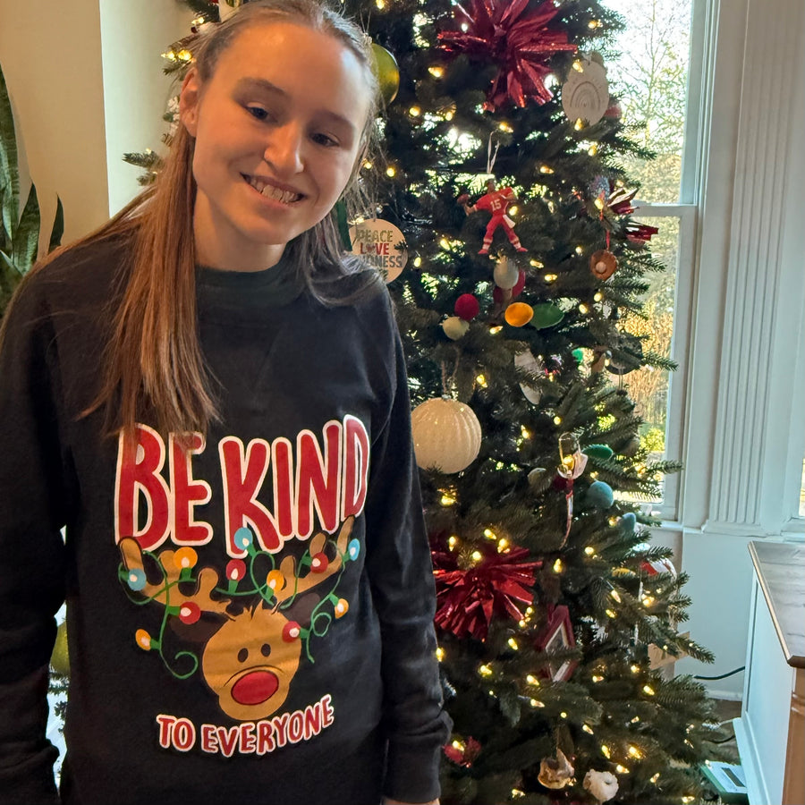 Reindeer Sweatshirt - Be Kind to Everyone® Crewneck