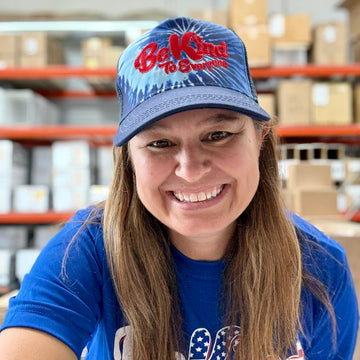 Blue Tie Dye Trucker Hat - Be Kind to Everyone®