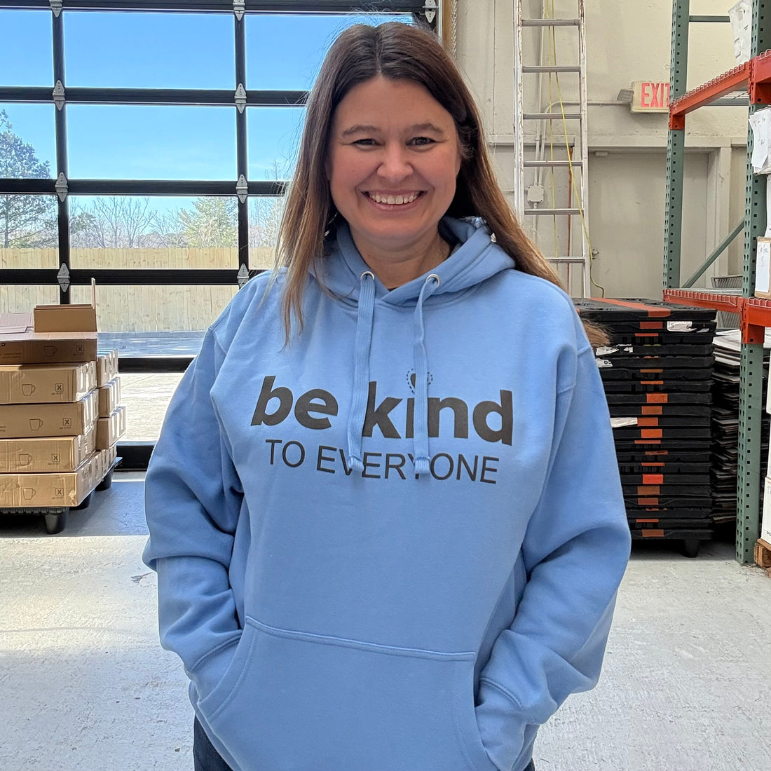 Winter Blue Hoodie- Be Kind to Everyone®