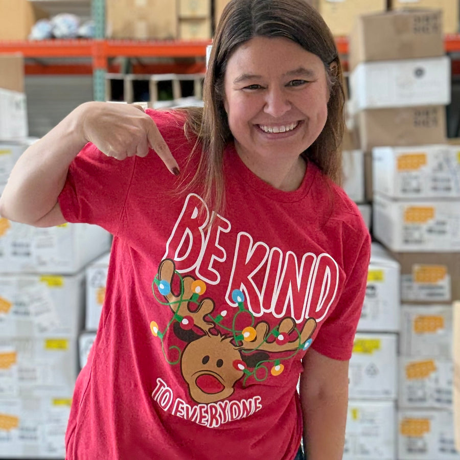 Adult Reindeer Be Kind to Everyone® Tee