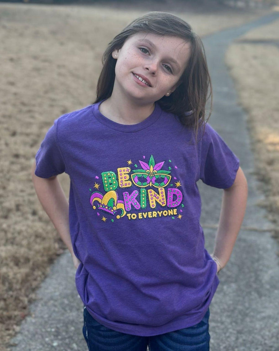 YOUTH Mardi Gras Be Kind to Everyone® Tee