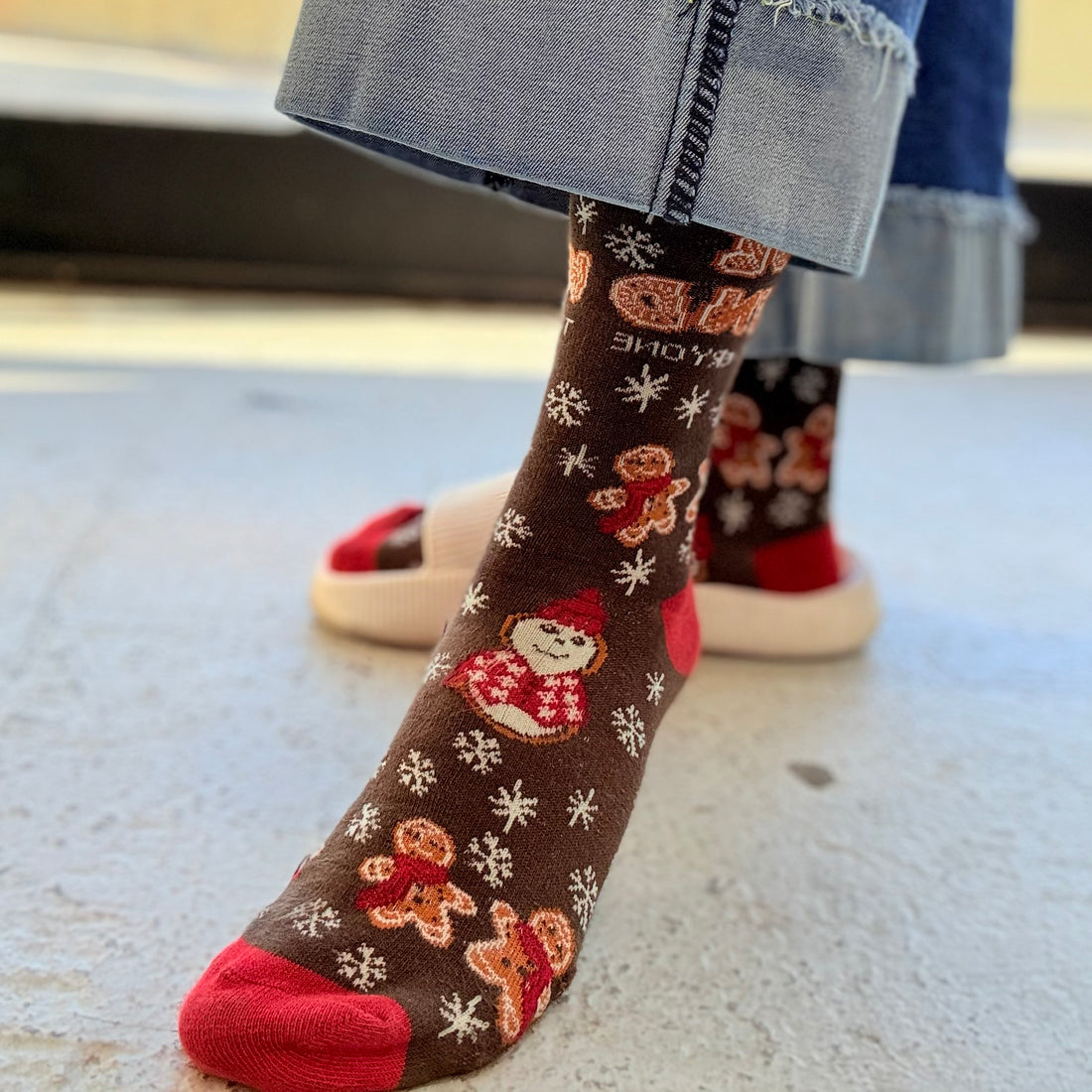 Gingerbread Socks - Be Kind to Everyone