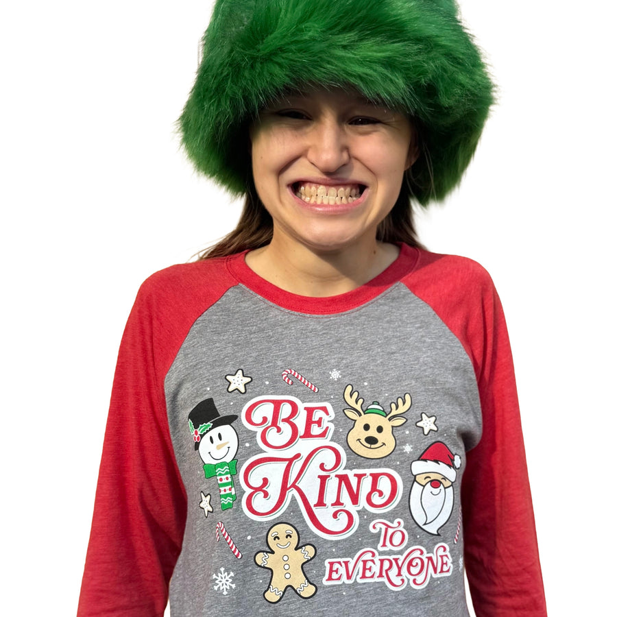 Christmas Raglan - Be Kind to Everyone® Tee