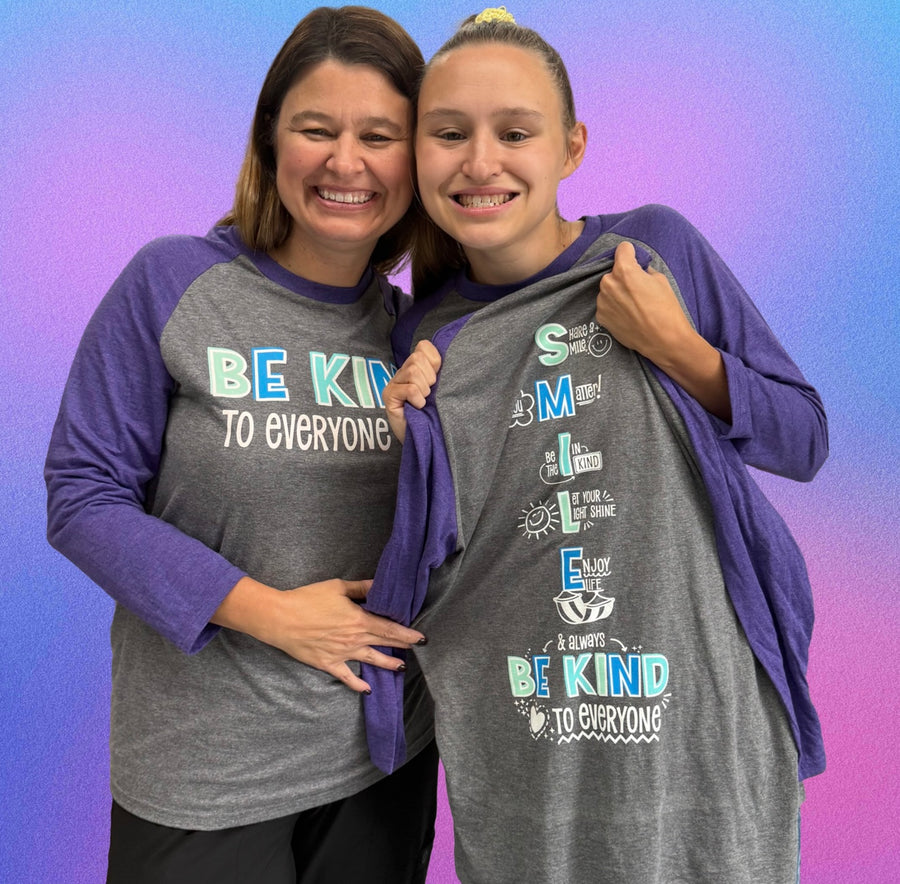 SMILE Raglan - Be Kind to Everyone® 3/4 Tee