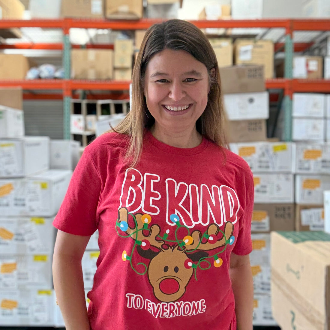 Adult Reindeer Be Kind to Everyone® Tee