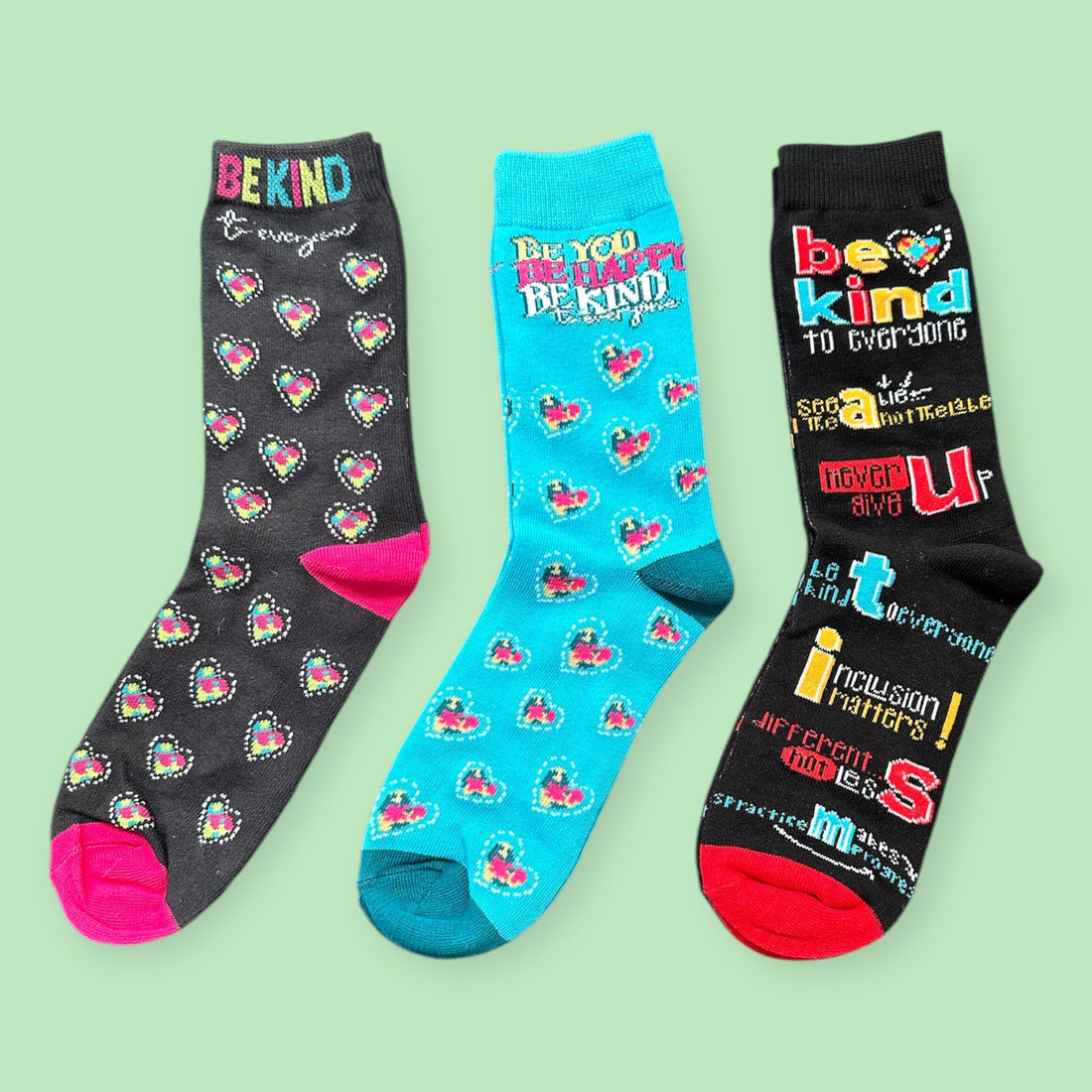 3 Pair Sock Pack - Be Kind to Everyone®