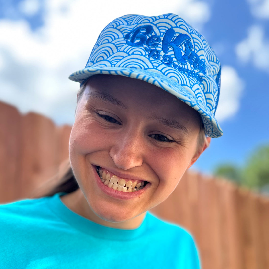 Blue Summer Hat - Be Kind to Everyone®