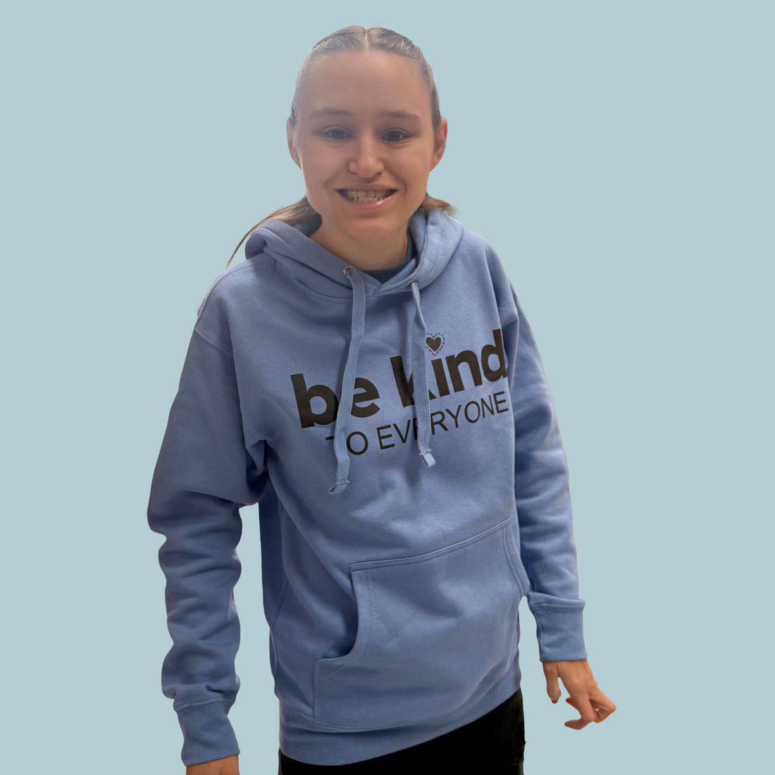 Winter Blue Hoodie- Be Kind to Everyone®