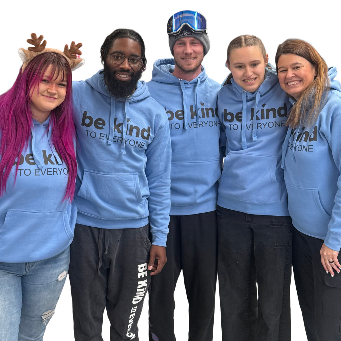 Winter Blue Hoodie- Be Kind to Everyone®